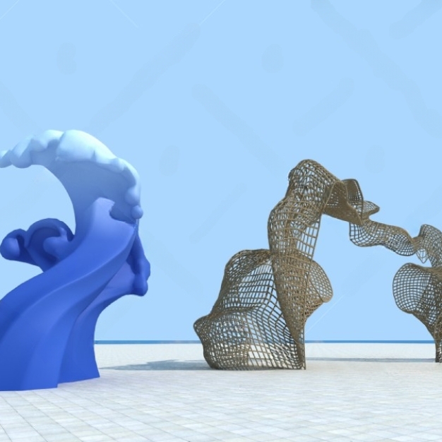 城市艺术雕塑3D模型