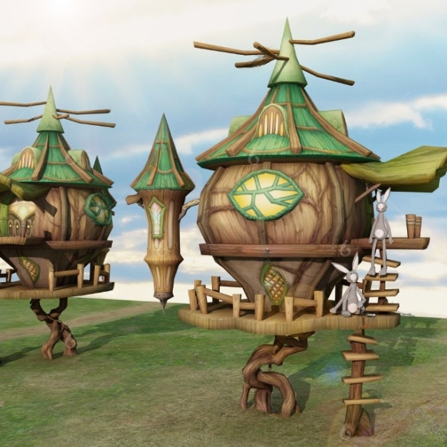 游戏 卡通场景3D模型