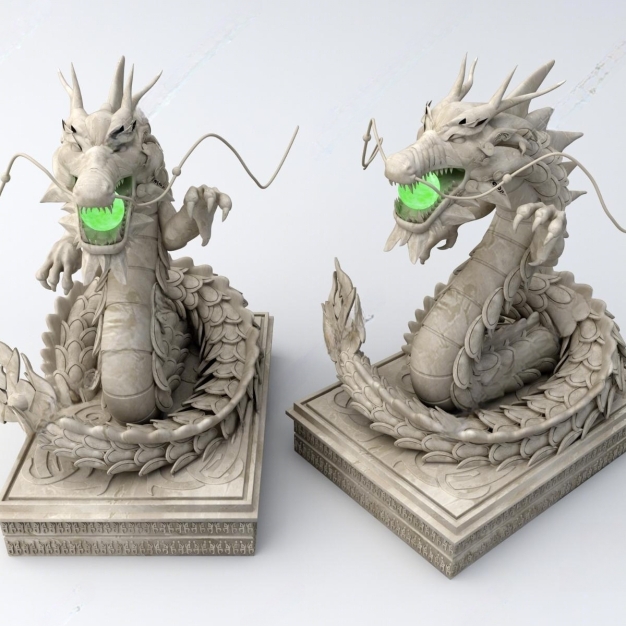 石龙雕塑3D模型