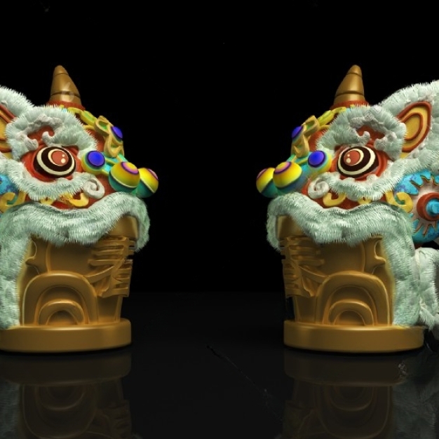 雕塑摆件3D模型