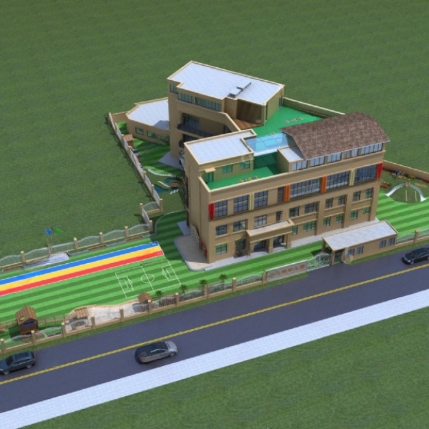 幼儿园建筑3D模型