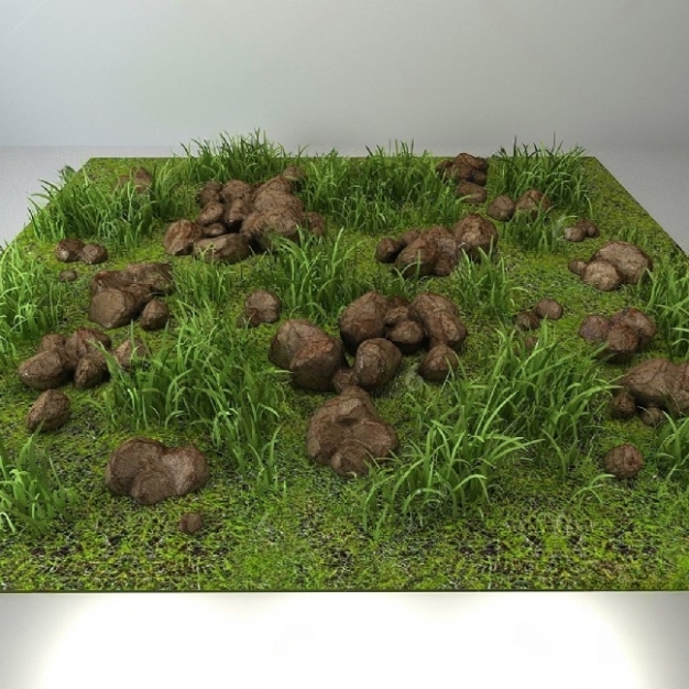 草皮 草地3D模型