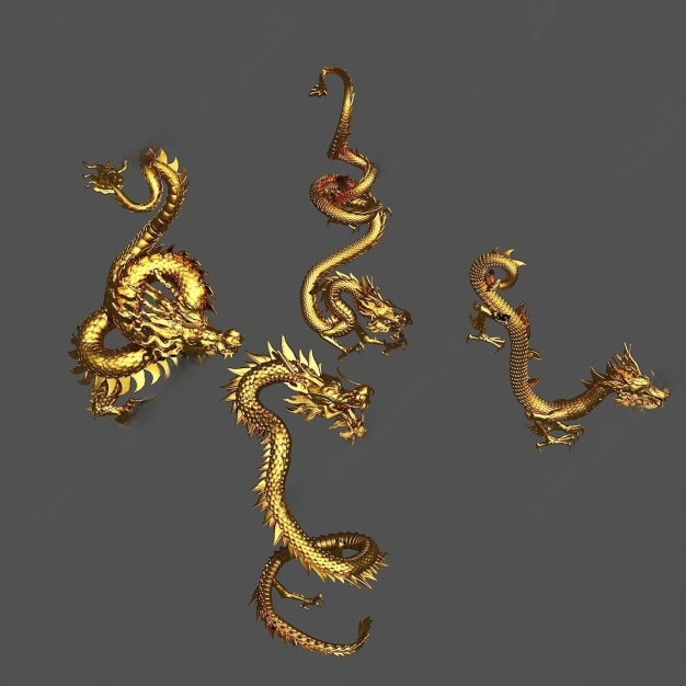 金龙雕塑3D模型