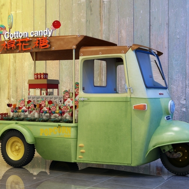 售货车 售卖车3D模型