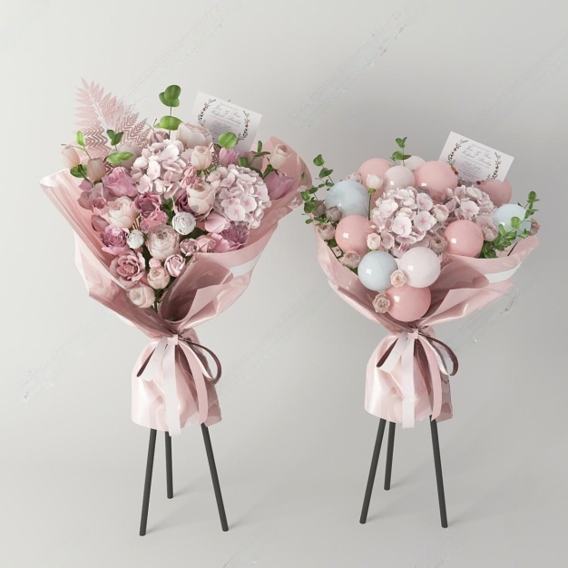 花艺 花篮3D模型