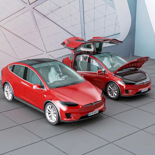 特斯拉汽车3D模型