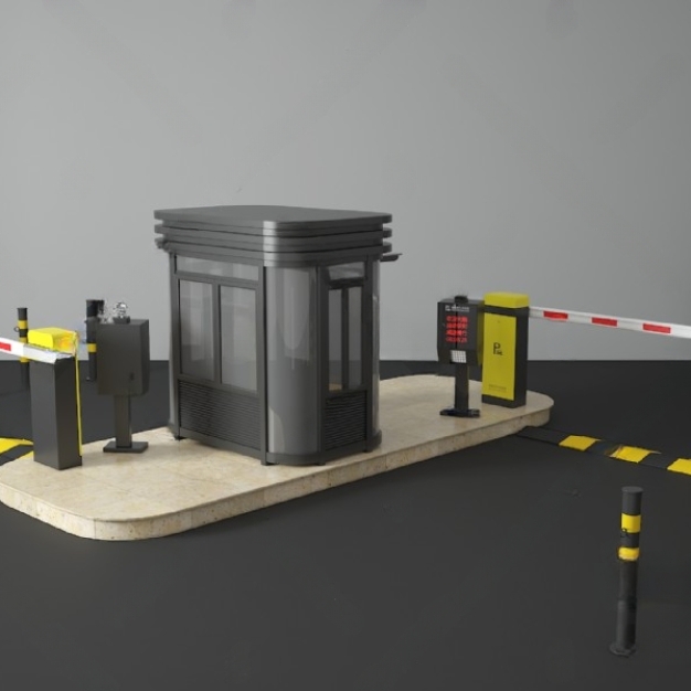 收费道闸 停车杆3D模型