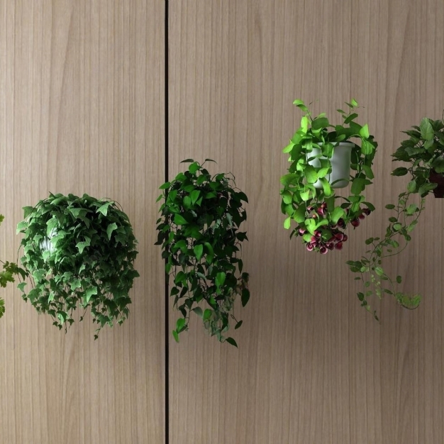 盆栽吊篮组合3D模型