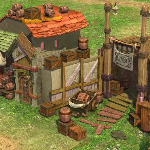 卡通 游戏场景3D模型