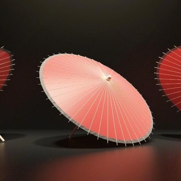 油纸伞 雨伞3D模型