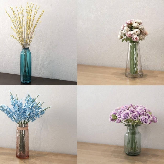 花艺摆件组合3D模型