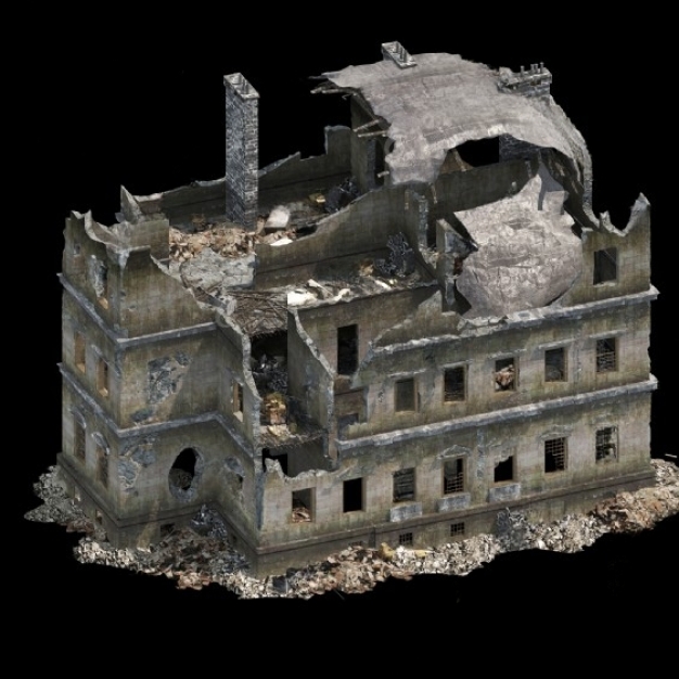建筑废墟3D模型