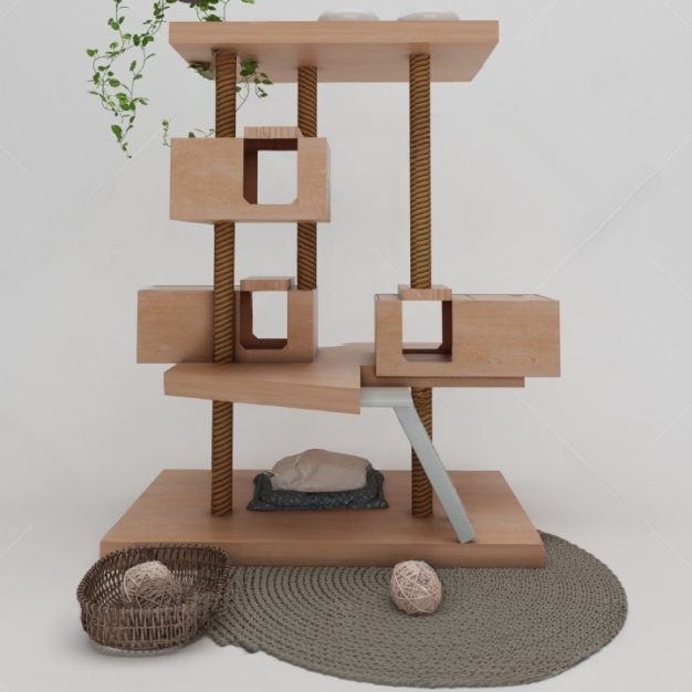 猫爬架3D模型