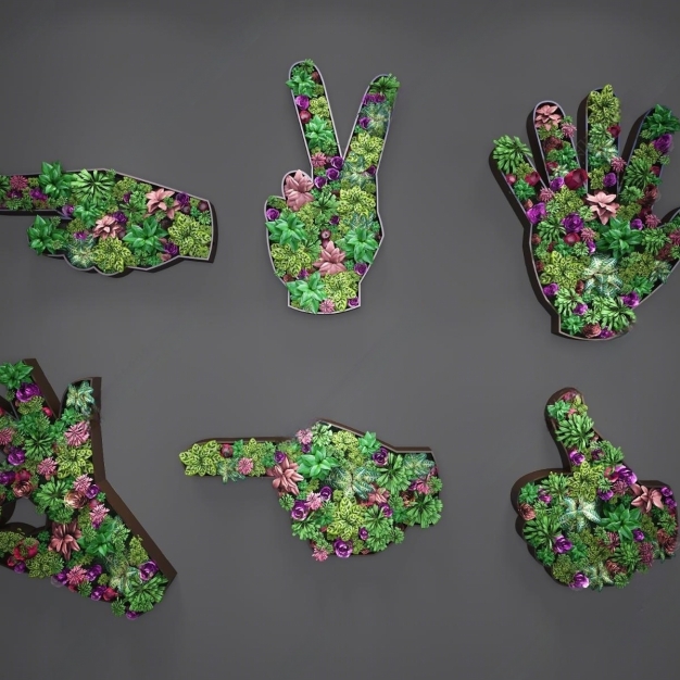 植物墙饰3D模型
