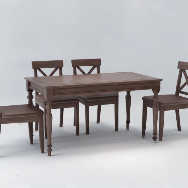 简美餐桌椅3D模型