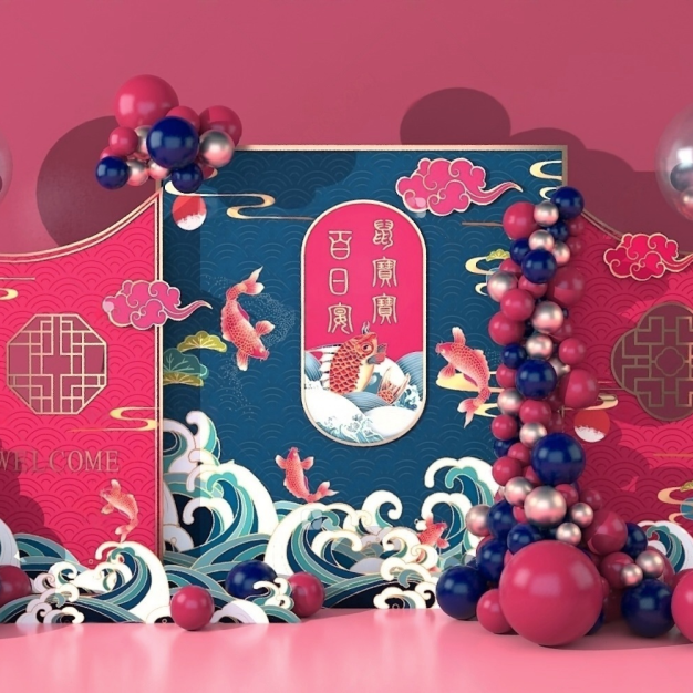 新中式美陈3D模型