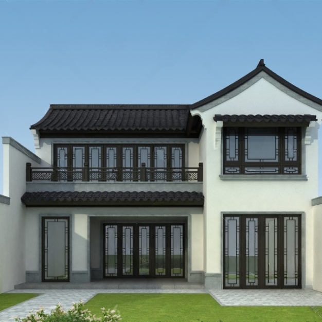 新中式建筑3D模型