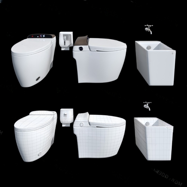 马桶 坐便3D模型