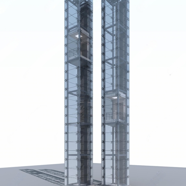 观光电梯3D模型
