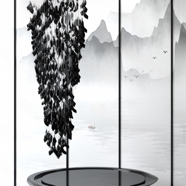 新中式吊灯3D模型