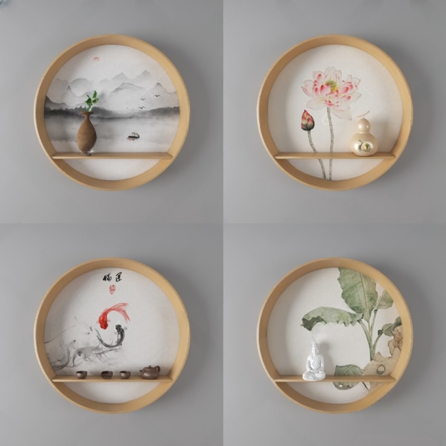 新中式墙饰3D模型