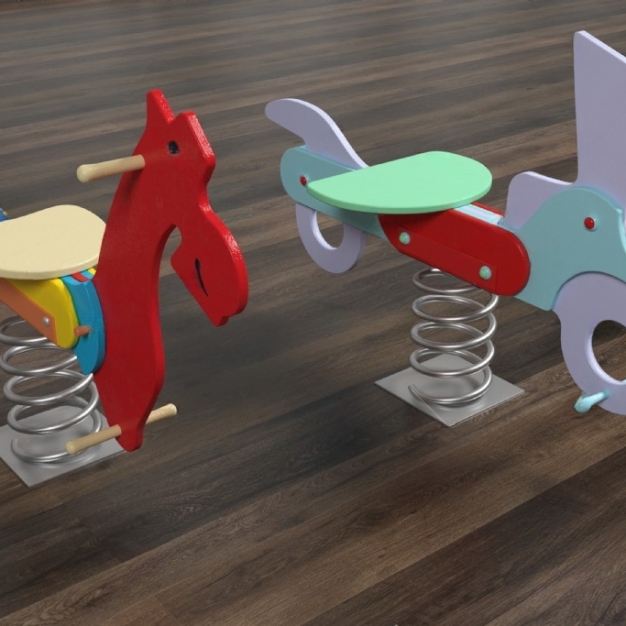 木马 摇摇马3D模型
