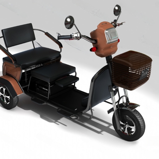 电动三轮车3D模型