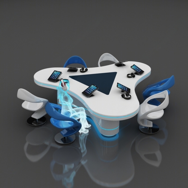 办公桌椅3D模型