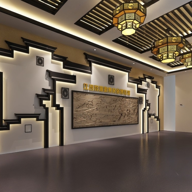 新中式博物馆3D模型