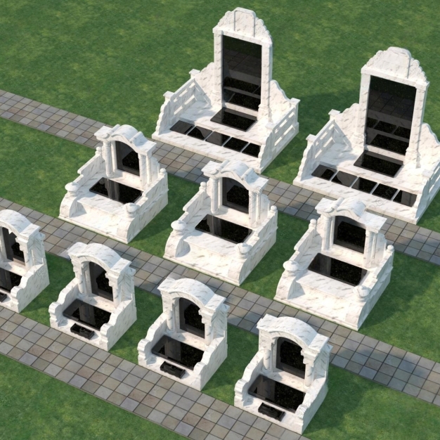 墓地 墓碑3D模型