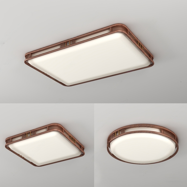 新中式吸顶灯3D模型