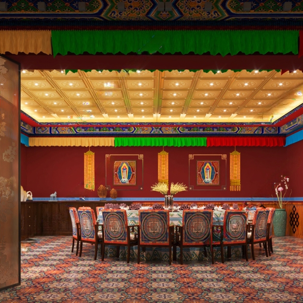 中式 藏式餐厅包间3D模型