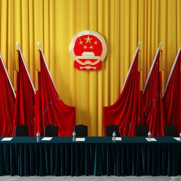 现代办公桌椅组合 主席台3D模型