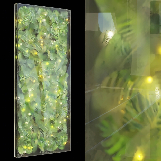 现代绿植墙3D模型