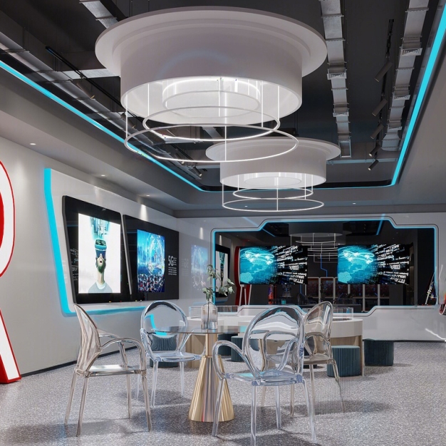 现代vr科技娱乐展厅3D模型