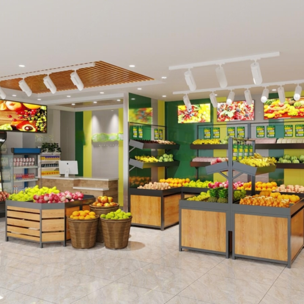 现代水果店3D模型