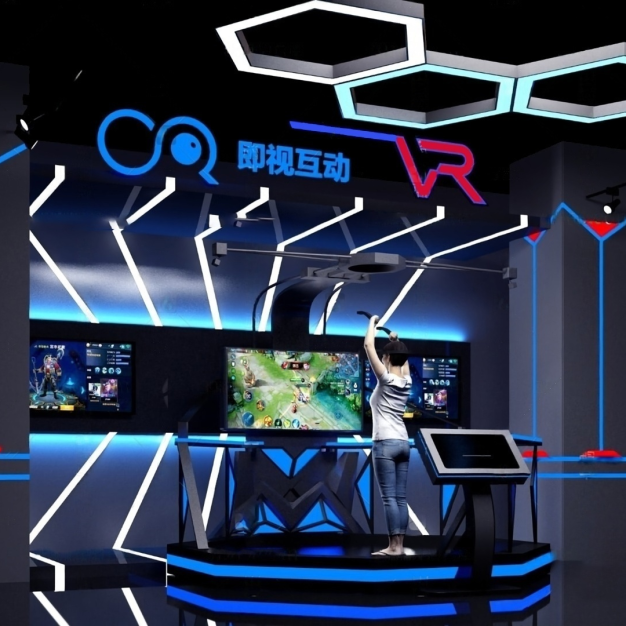 现代电竞互动展厅3D模型
