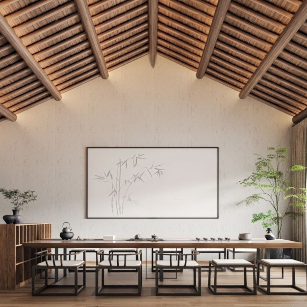  新中式茶室3D模型