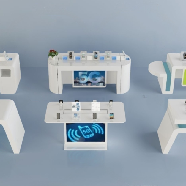 现代手机展台3D模型