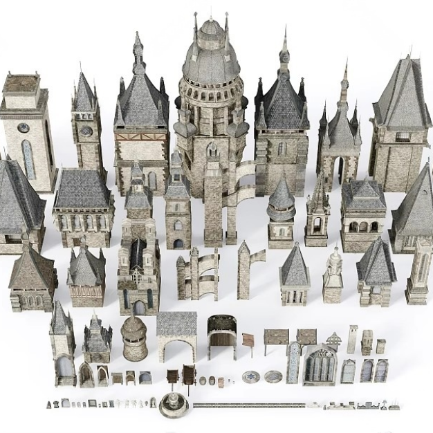 建筑构件3D模型