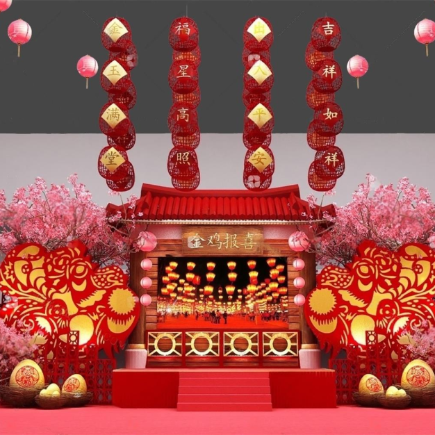  中式美陈3D模型