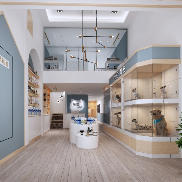 北欧宠物店3D模型