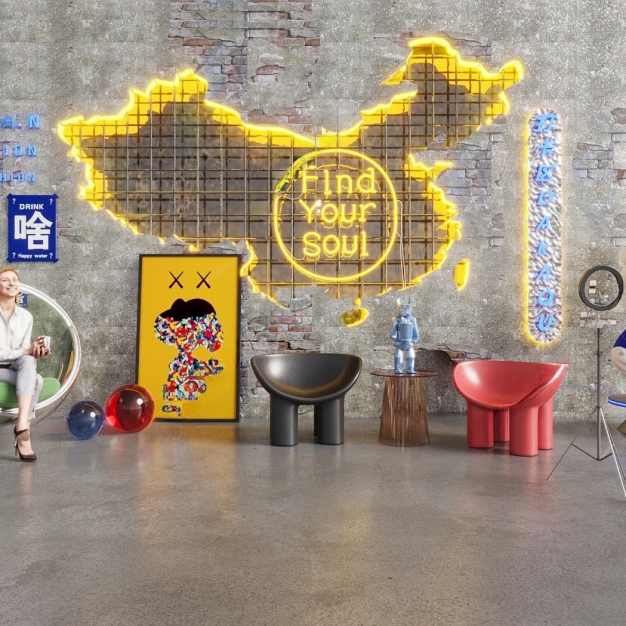 工业风网红打卡区3D模型