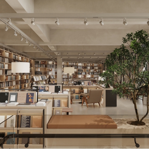 侘寂书店3D模型