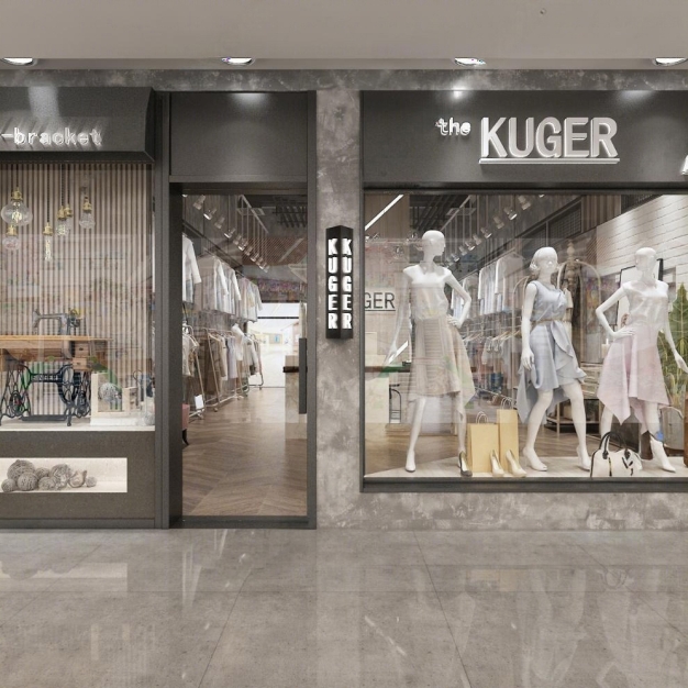 工业风韩范服装店3D模型