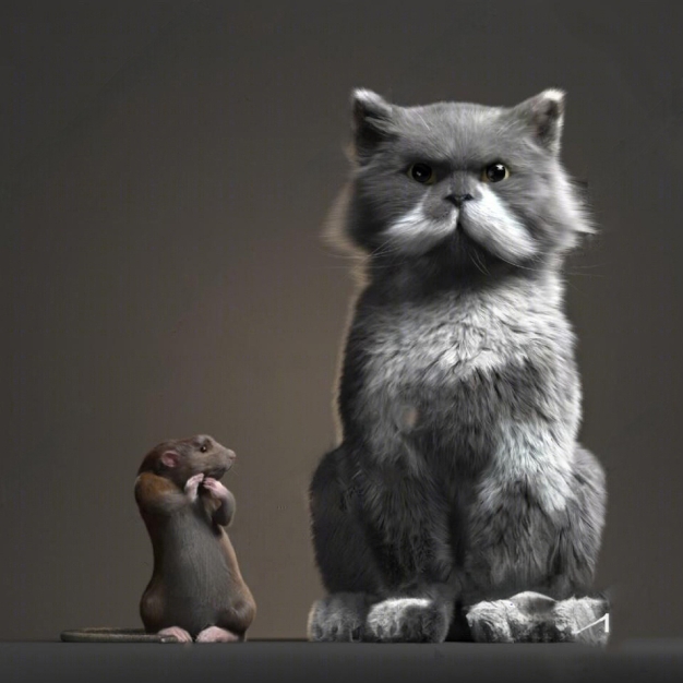  猫和老鼠3D模型