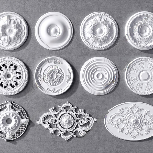 石膏雕花3D模型