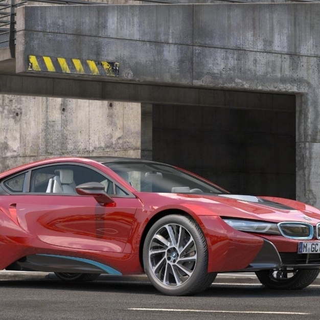 现代宝马i8汽车3D模型