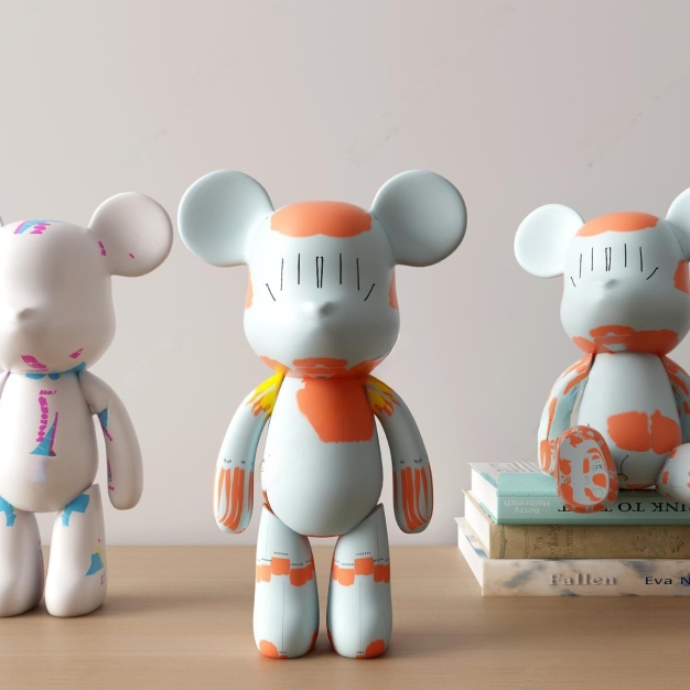 现代暴力熊创意玩具摆件3D模型