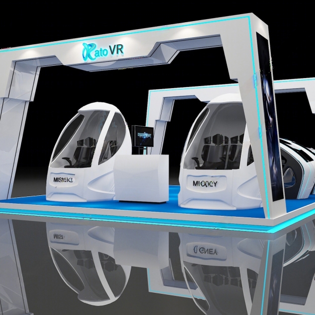 现代VR展厅飞机舱3D模型